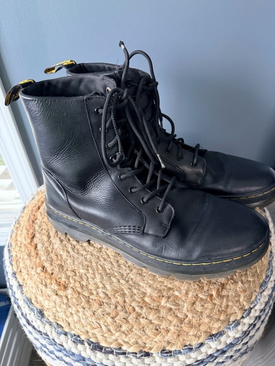Dr Martens Combs Leather Combat Boots main image 5